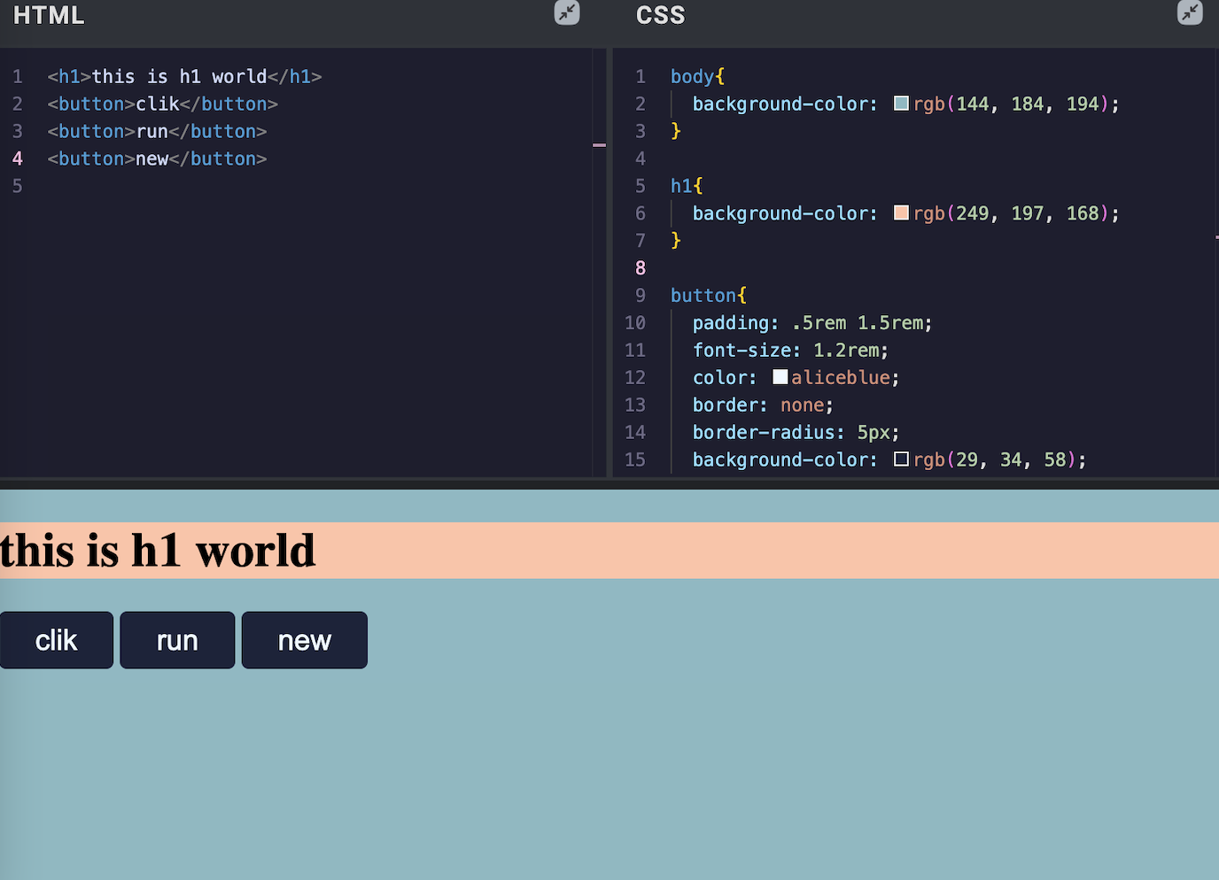 code editor
